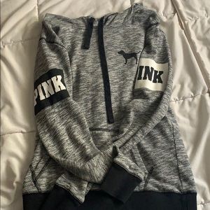 Heather grey pink sweatshirt